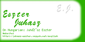 eszter juhasz business card